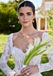 Mori Lee 2750 Sannah Illusion Sleeve Scallop Hem Lace Bridal Dress