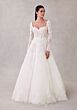 Mori Lee 2750 Sannah Illusion Sleeve Scallop Hem Lace Bridal Dress