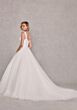 Mori Lee 2753 Slate Scoop Neck Satin Bodice Bridal Gown