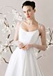 Mori Lee 1010005 Vivienne Scoop Neck Pleated Skirt Wedding Gown
