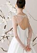 Mori Lee 1010005 Vivienne Scoop Neck Pleated Skirt Wedding Gown