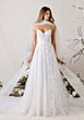 Mori Lee 1010006 Tendu Removable Sleeve Plunging Neck Wedding Gown
