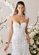 Mori Lee 1010010 Celina Strapless Plunging Neck Mermaid Wedding Gown