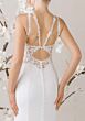 Mori Lee 1010013 Sai Petal Train Halter Neck Wedding Gown