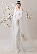 Mori Lee 1010015 Posy Off The Shoulder Long Sleeve Bridal Dress