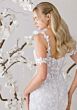 Mori Lee 1010016 Assemble Cold-Shoulder Strap Godet Train Bridal Dress