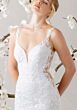 Mori Lee 1010020 Maris Illusion Side Petal Train Bridal Dress