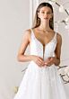 Mori Lee 1010021 Myrtha Sheer Side Scoop Back Bridal Dress