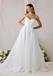Mori Lee 1010022 Elssler Draped Bodice Balloon Sleeve Bridal Dress
