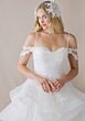 Mori Lee 1010027 Violetta Ruffle Skirt Draped Bodice Bridal Dress