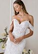 Mori Lee 1010028 Lysander Godet Skirt Off The Shoulder Bridal Dress