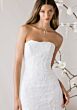Mori Lee 1010032 Menages Curved Neck Strapless Lace Bridal Dress