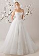 Mori Lee 1010033 Noemi Scoop Neck Removable Sleeve Bridal Dress