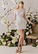 Mori Lee 1010043 Vittoria High Neck Removable Overskirt Bridal Gown