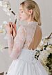 Mori Lee 1010043 Vittoria High Neck Removable Overskirt Bridal Gown