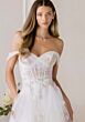 Mori Lee 1010044 Melodie Godet Skirt Floral A-Line Bridal Gown
