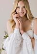 Mori Lee 1010051 Cyn High Slit A-Line Chiffon Skirt Bridal Gown