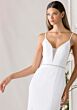 Mori Lee 1010055 Ajen Sheer Side V-Back Bridal Gown