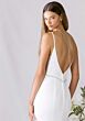 Mori Lee 1010055 Ajen Sheer Side V-Back Bridal Gown