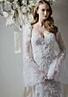Mori Lee 1025000 Fleurine Lace Bell Sleeve Wedding Dress