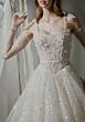 Mori Lee 1025003 Elea Basque Waist Square Neck Wedding Gown