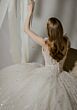 Mori Lee 1025003 Elea Basque Waist Square Neck Wedding Gown