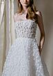 Mori Lee 1025006 Bryony Straight Neck Floral Applique Bridal Dress