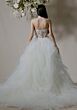 Mori Lee 1025008 Ciandra Ruffle Overskirt Sheer Neck Bridal Dress