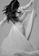 Mori Lee 1025011 Larkspur Cowl Neck Feathered Hem Bridal Gown