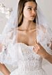 Mori Lee 1050002 Aloura Peplum Lace Sweetheart Neck Wedding Dress