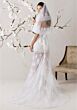Mori Lee 1050002 Aloura Peplum Lace Sweetheart Neck Wedding Dress