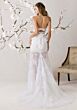 Mori Lee 1050002 Aloura Peplum Lace Sweetheart Neck Wedding Dress