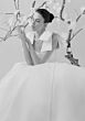 Mori Lee 1050006 Kitri Shoulder Bow Lace-Up Back Wedding Dress
