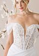 Mori Lee 1050008 Plie Embroidered Bodice Draped Skirt Wedding Dress