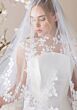 Mori Lee 1050012 Coryphee Curved-Up Neck Sheer Topper Wedding Dress