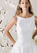 Mori Lee 1050018 Glissade Bateau Neck Sleeveless Mikado Wedding Dress