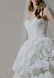 Mori Lee 1050020 Croix 2-Way Rosette Skirt Slim Strap Wedding Gown