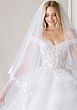 Mori Lee 1050023 Kya Off The Shoulder Ruffle Skirt Wedding Gown