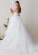 Mori Lee 1050024 Huda Draped Bodice Ruffle Skirt Wedding Gown
