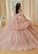Mori Lee 34113 Sheer Bodice Pick-Up Skirt Quince Dress