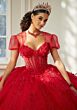 Mori Lee 60206 Sheer Bodice Bolero Jacket Quinceanera Dress