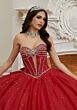 Mori Lee 60208 Front Cutout Corset Bodice Quinceanera Dress