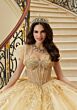 Mori Lee 89471 Sheer Bodice Back Bow Quinceanera Gown