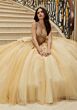 Mori Lee 89471 Sheer Bodice Back Bow Quinceanera Gown