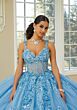 Mori Lee 89475 Petal Train Pannier Skirt Sweet 16 Dress