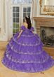 Mori Lee 89476 Tiered Skirt Ruffle Sleeve Sweet 16 Dress