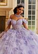 Mori Lee 89477 Corset Bodice Floral Applique Sweet 16 Dress