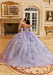Mori Lee 89477 Corset Bodice Floral Applique Sweet 16 Dress