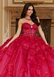 Mori Lee 89477 Corset Bodice Floral Applique Sweet 16 Dress