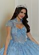 Mori Lee 89478 Detachable Bow Sheer Bodice Sweet 16 Dress